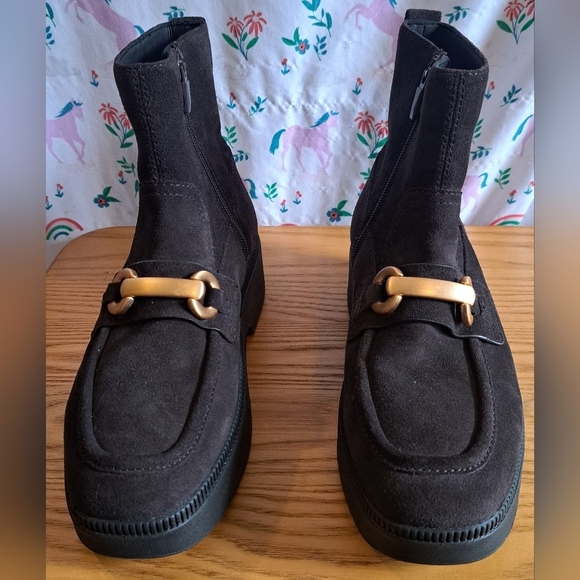 NWT Fitflop Luma Mocha Suede Neutral Casual Winter Smow Platform Boot Shoe SZ 6 - Picture 2 of 10